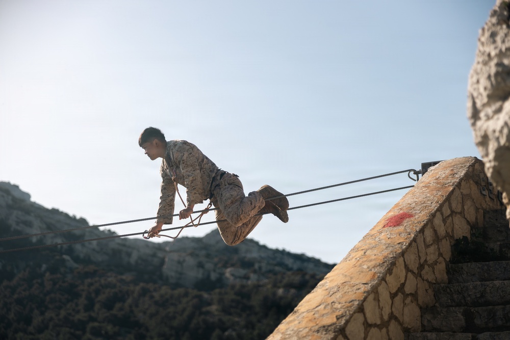 Recon Marines show capabilities, resilience on amphibious obstacle courses in France
