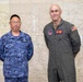 Rear Adm. Eric Anduze, CGS-5/CTF-70 Commander, meets with JMSDF Vice Adm. GOKA Yoshihiro and other JMSDF members during Flag Talks 26-2 at Commander Fleet Activities Yokosuka, Japan