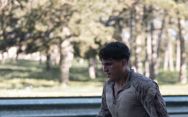 Recon Marines run 13-kilometers during French Foreign Legion battle commemoration