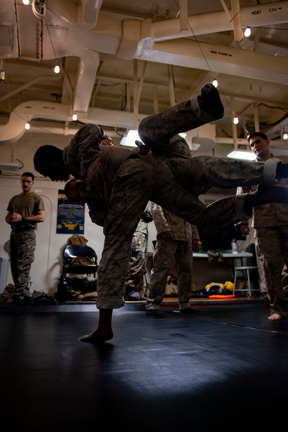 U.S. Marines Conduct MCMAP Training Aboard USS Boxer