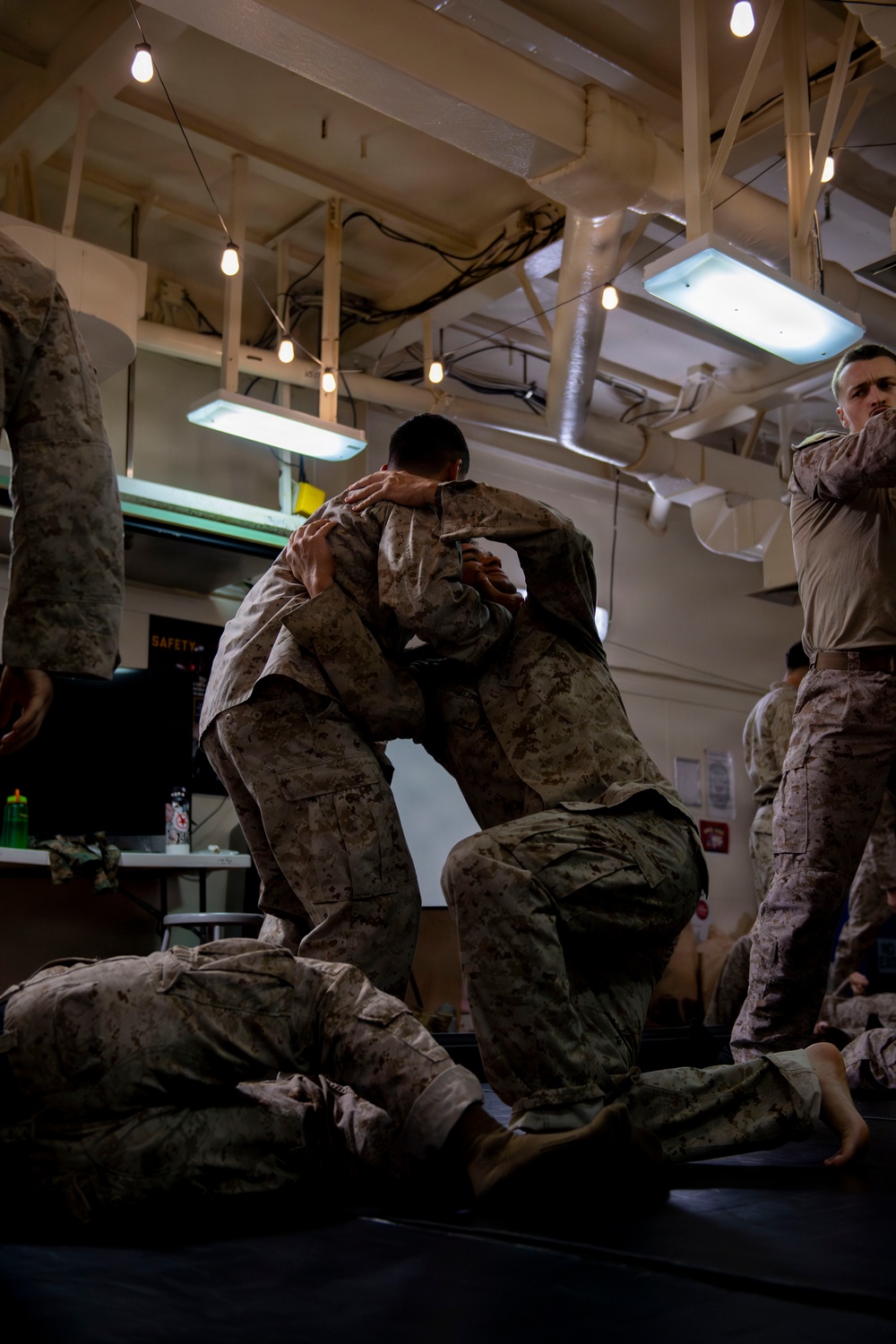 U.S. Marines Conduct MCMAP Training Aboard USS Boxer