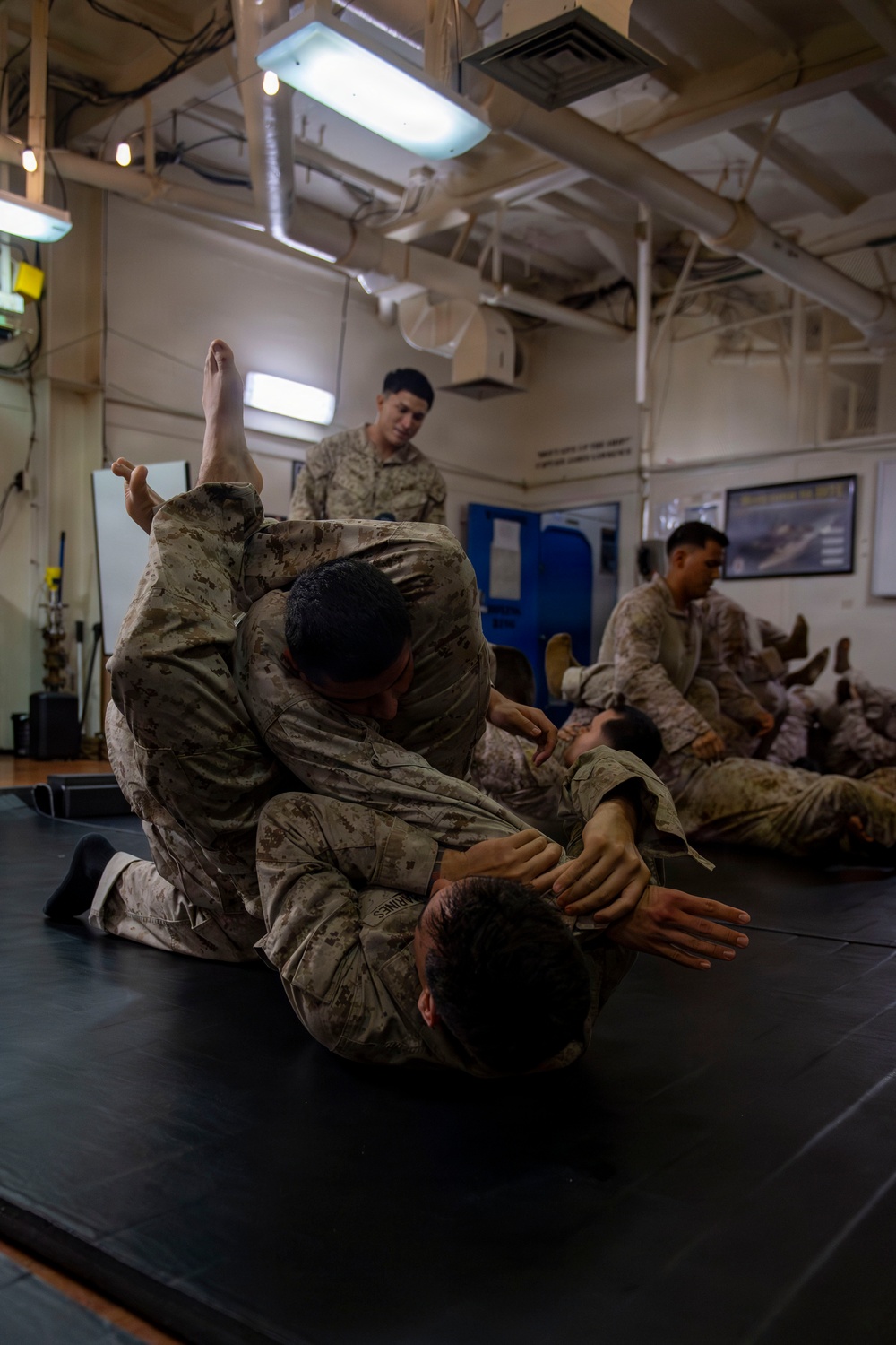 U.S. Marines Conduct MCMAP Training Aboard USS Boxer