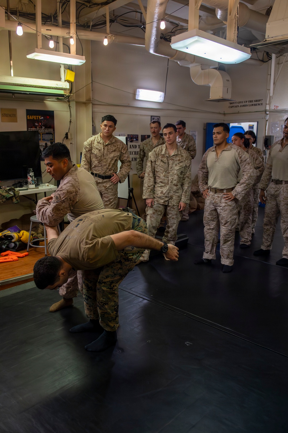 U.S. Marines Conduct MCMAP Training Aboard USS Boxer