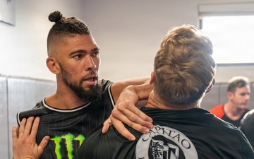 UFC fighter Johnny Walker visits Hurlburt Field