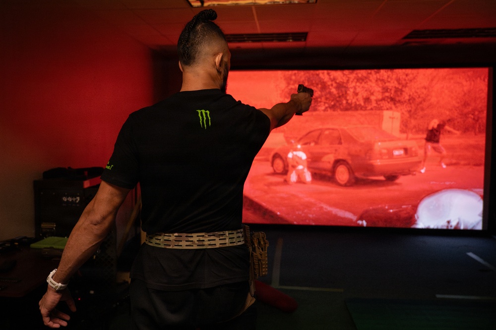 UFC fighter Johnny Walker visits Hurlburt Field