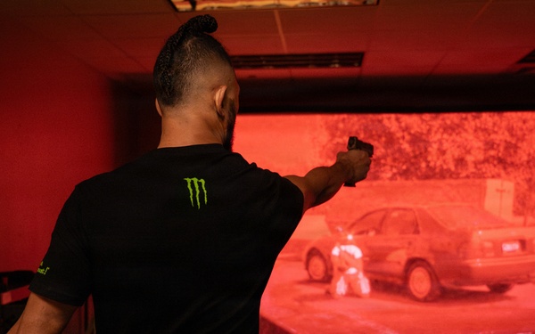 UFC fighter Johnny Walker visits Hurlburt Field