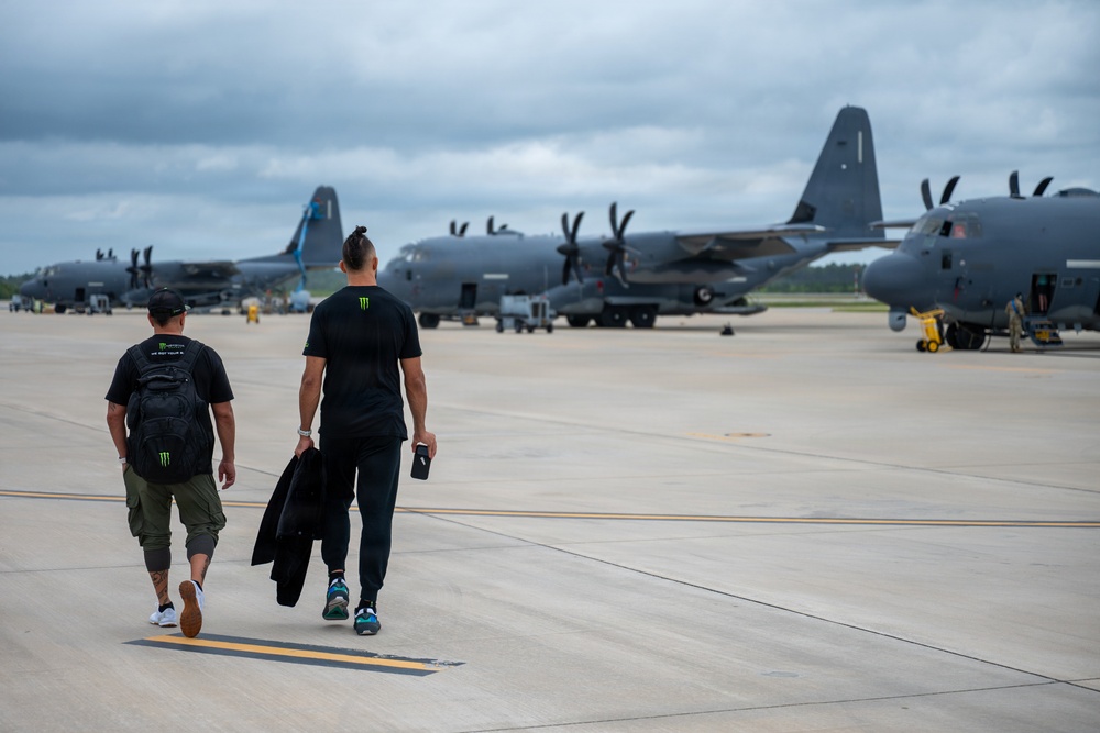 UFC fighter Johnny Walker visits Hurlburt Field