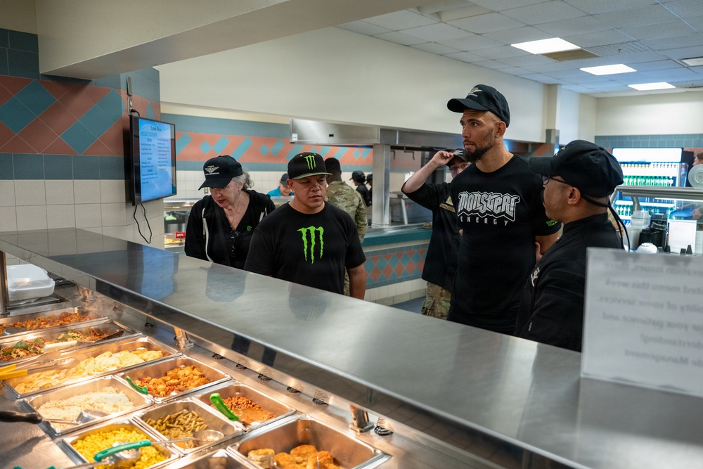 UFC fighter Johnny Walker visits Hurlburt Field