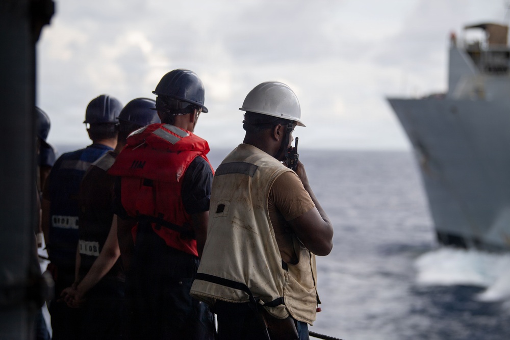 USS Boxer Conducts Replenishment-at-Sea with USNS Alan Shepard