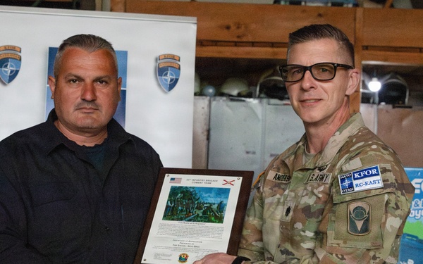 Kosovo Force (KFOR) supports Novo Brdo Fire Brigade with equipment donation