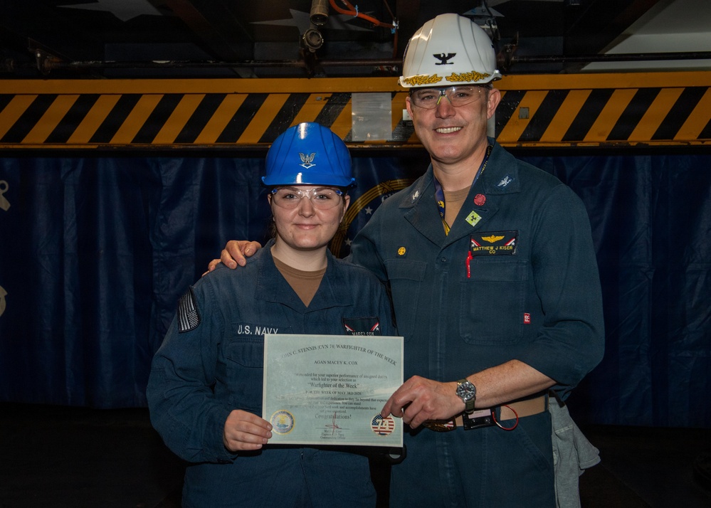 AG3 Recognized as Warfighter of the Week