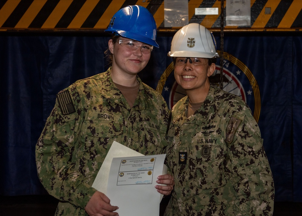 AN Recognized as Warfighter of the Week
