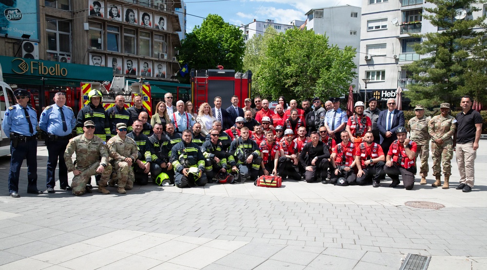 KFOR RC-E Soldiers attend International Firefighters’ Day event in Kosovo