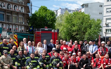 KFOR RC-E Soldiers attend International Firefighters’ Day event in Kosovo