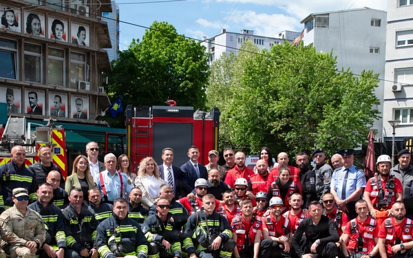 KFOR RC-E Soldiers attend International Firefighters’ Day event in Kosovo