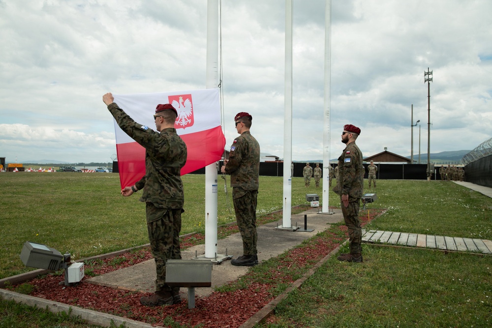 Polish Armed Forces observe National Flag Day in Kosovo