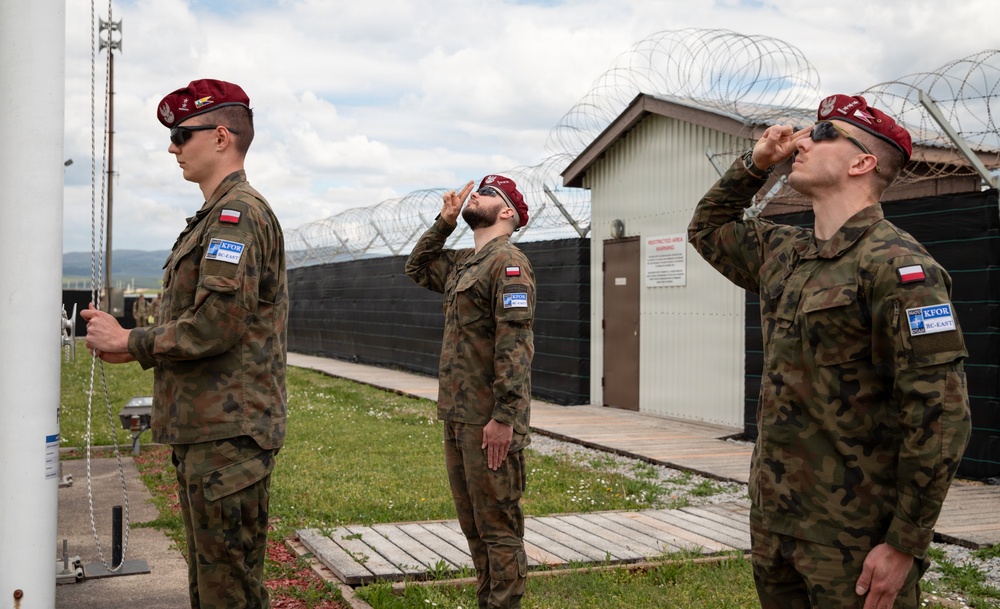 Polish Armed Forces observe National Flag Day in Kosovo