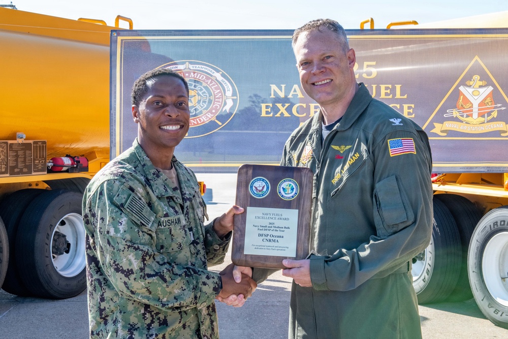 NAS Oceana Fuels Receive DFSP of the Year Award