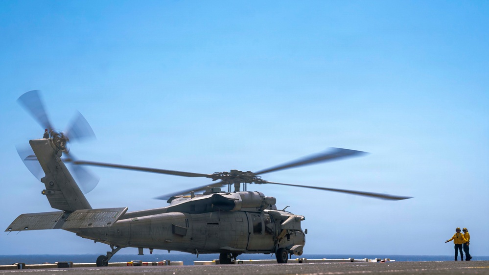USS Tripoli Conducts Flight Ops
