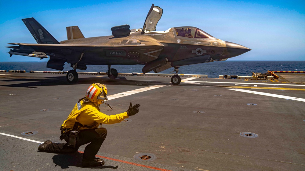 USS Tripoli Conducts Flight Ops