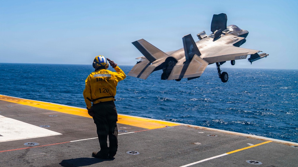 USS Tripoli Conducts Flight Ops