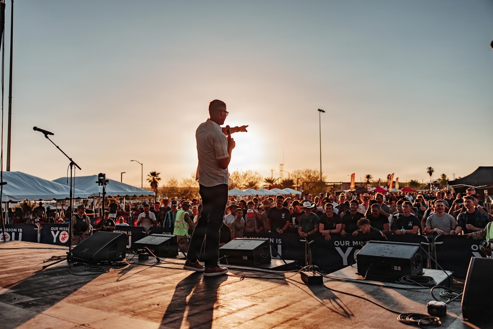 Sgt. Maj. Carlos A. Ruiz makes guest appearance at We Salute You concert aboard MCAGCC
