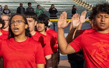 U.S. Marine Corps Poolees Swear-In at Chicago White Sox Game