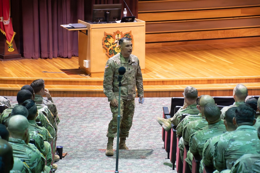 AMC Senior Enlisted Leader Guides Class 76 at the Sergeants Major Course