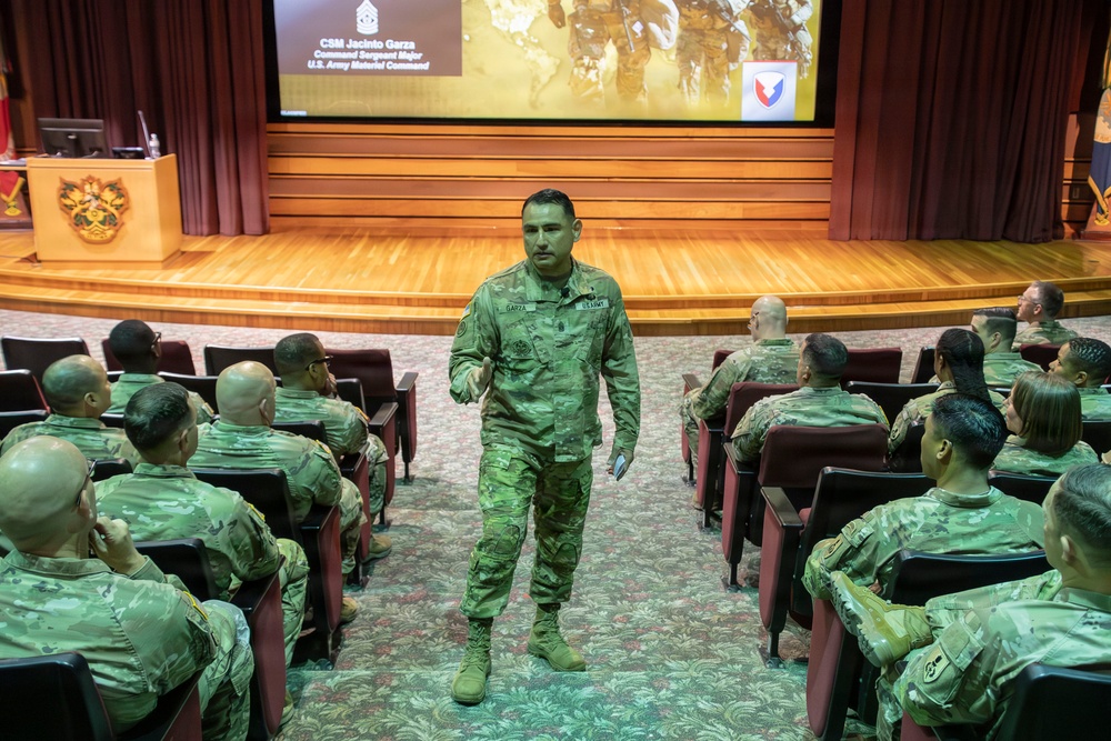 AMC Senior Enlisted Leader Guides Class 76 at the Sergeants Major Course