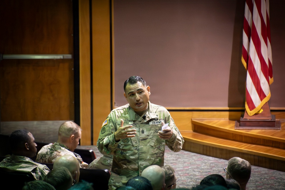 AMC Senior Enlisted Leader Guides Class 76 at the Sergeants Major Course