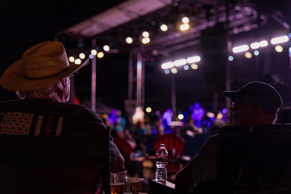 Sgt. Maj. Carlos A. Ruiz makes guest appearance at We Salute You concert aboard MCAGCC