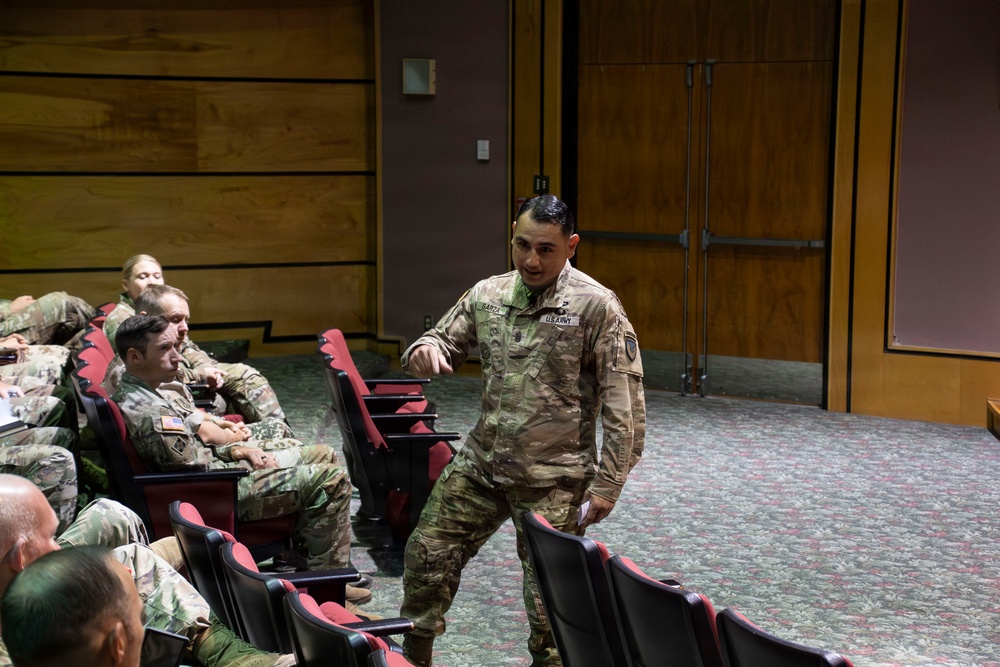 AMC Senior Enlisted Leader Guides Class 76 at the Sergeants Major Course