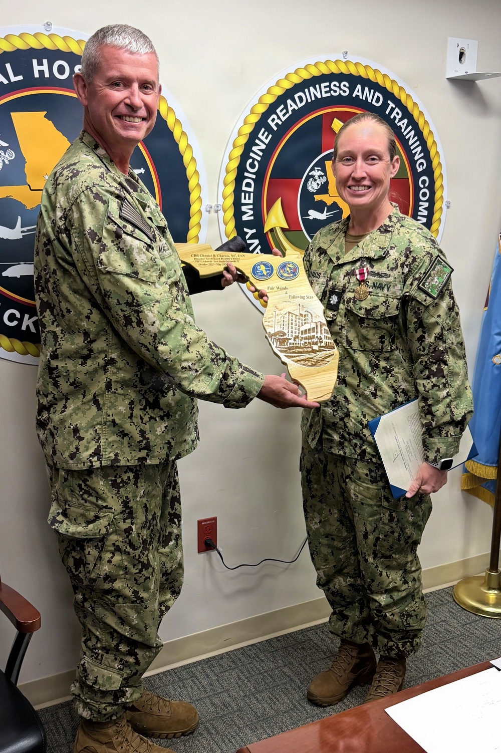 Award and Farewell at Naval Hospital Jacksonville