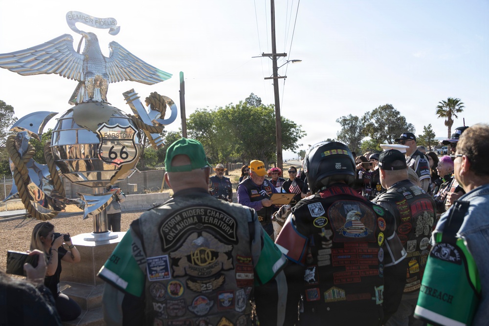 Marines, Motorcycles, and Mustangs: Run for the Wall ride through MCLB Barstow