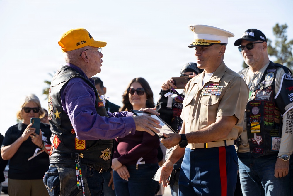 Marines, Motorcycles, and Mustangs: Run for the Wall ride through MCLB Barstow
