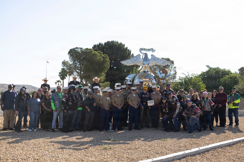 Marines, Motorcycles, and Mustangs: Run for the Wall ride through MCLB Barstow