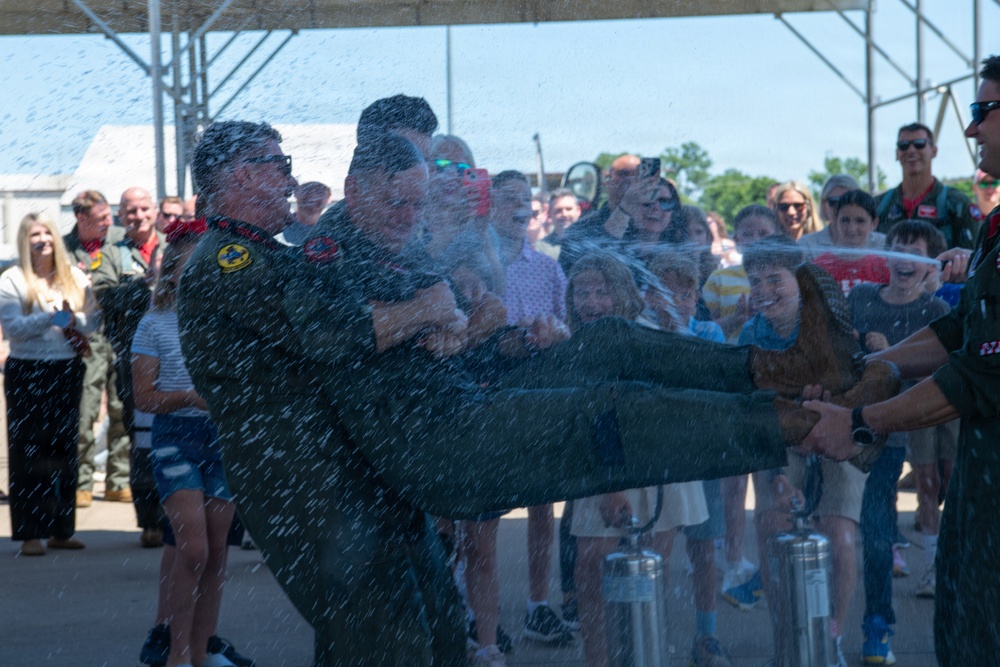 Lt. Col. Michael Coloney Touches Down for the Final Time