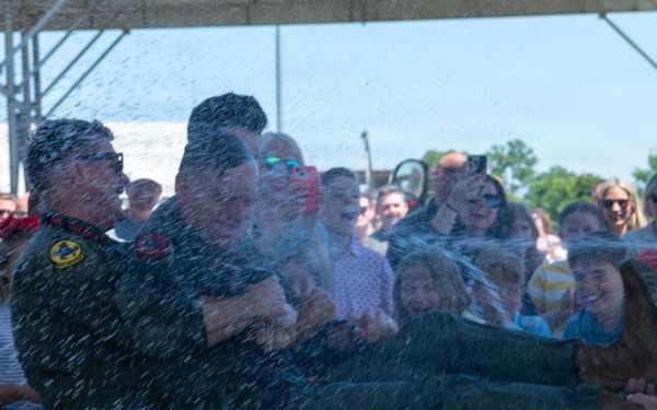 Lt. Col. Michael Coloney Touches Down for the Final Time