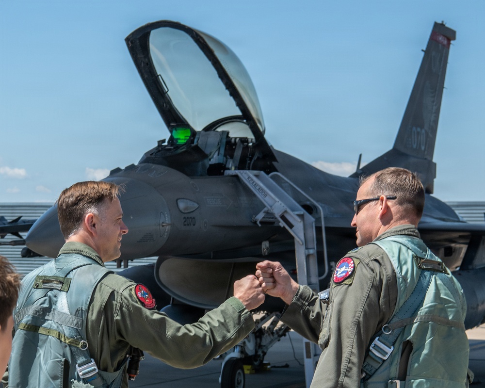 Lt. Col. Michael Coloney Touches Down for the Final Time