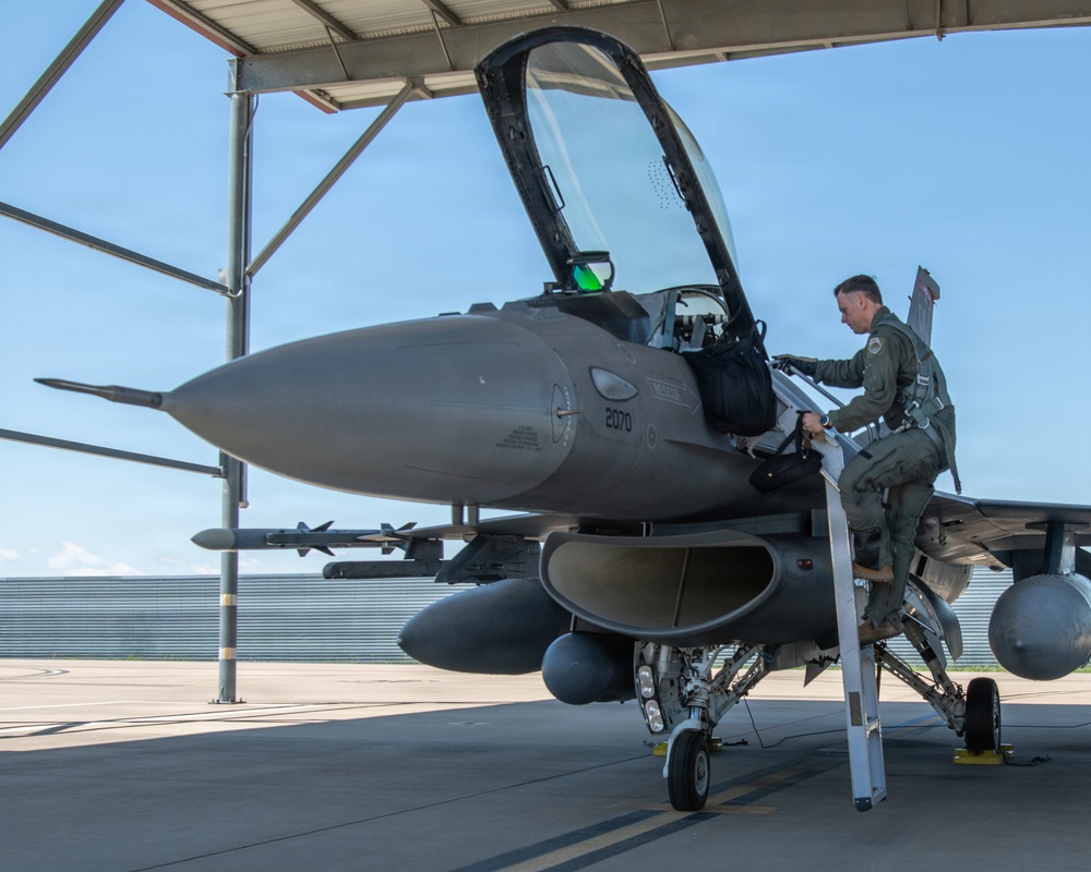 Lt. Col. Michael Coloney Touches Down for the Final Time