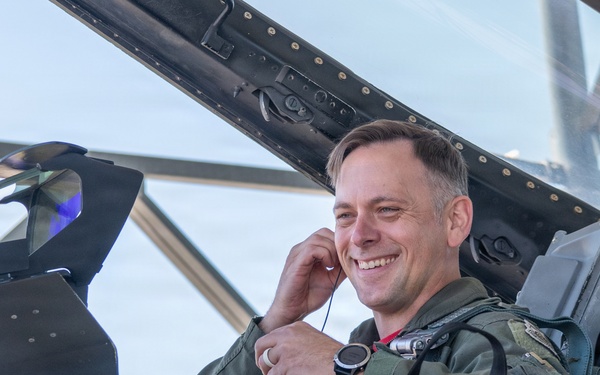Lt. Col. Michael Coloney Touches Down for the Final Time