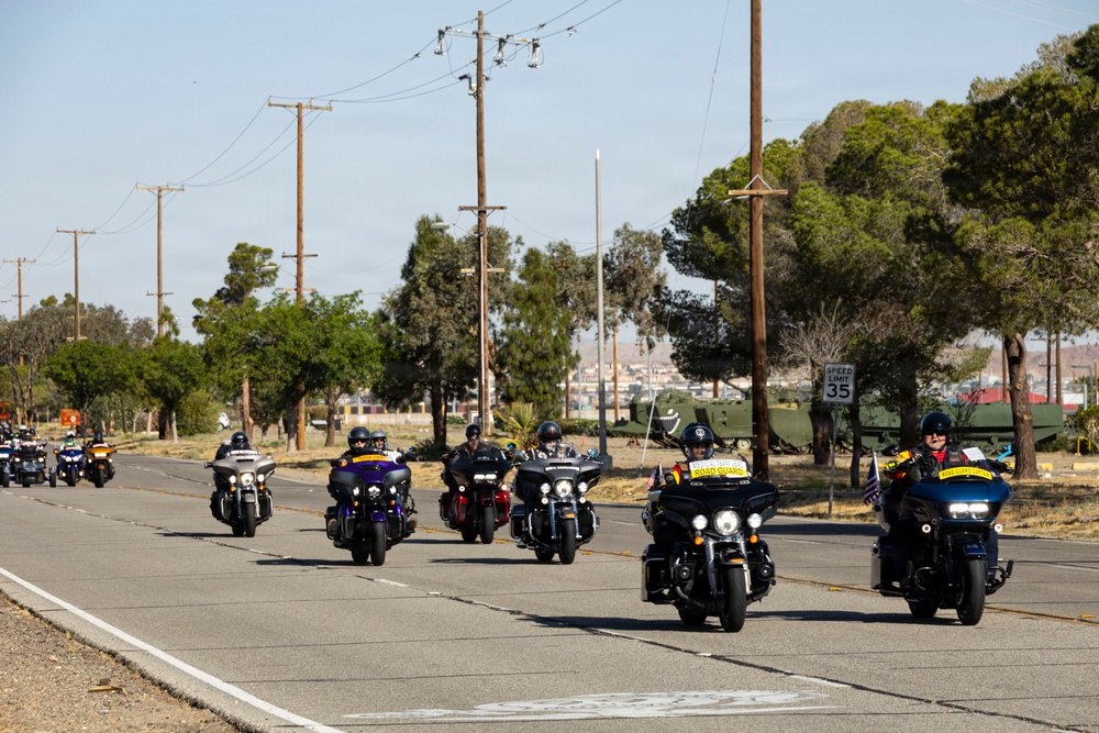 Marines, Motorcycles, and Mustangs: Run for the Wall ride through MCLB Barstow