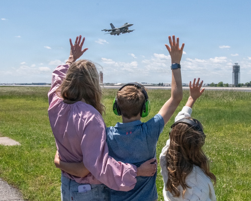 Lt. Col. Michael Coloney Touches Down for the Final Time