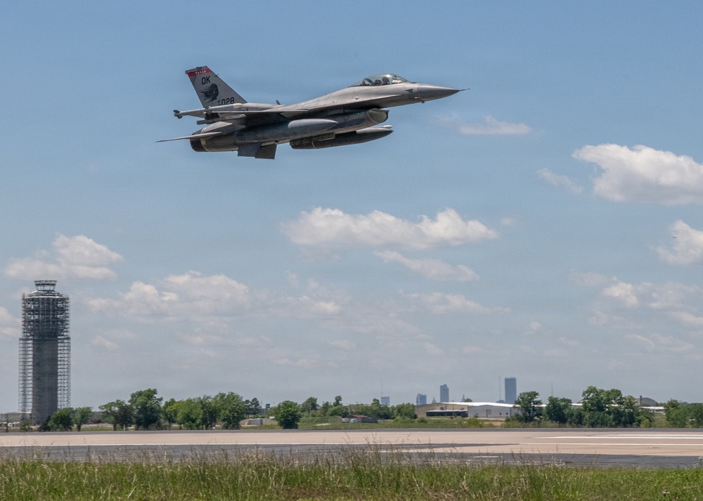 Lt. Col. Michael Coloney Touches Down for the Final Time