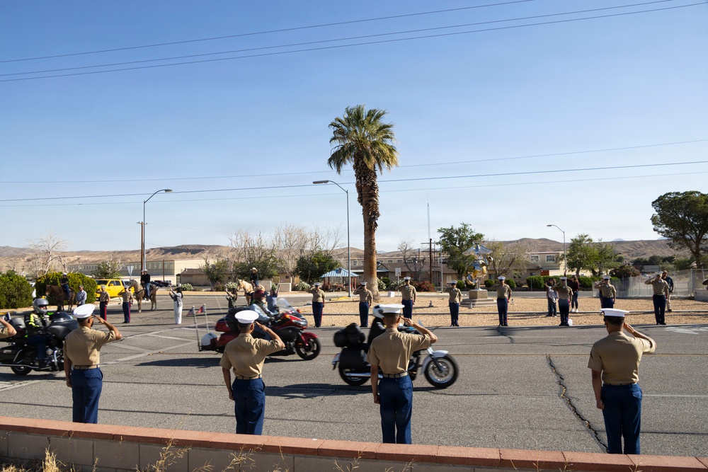 Marines, Motorcycles, and Mustangs: Run for the Wall ride through MCLB Barstow
