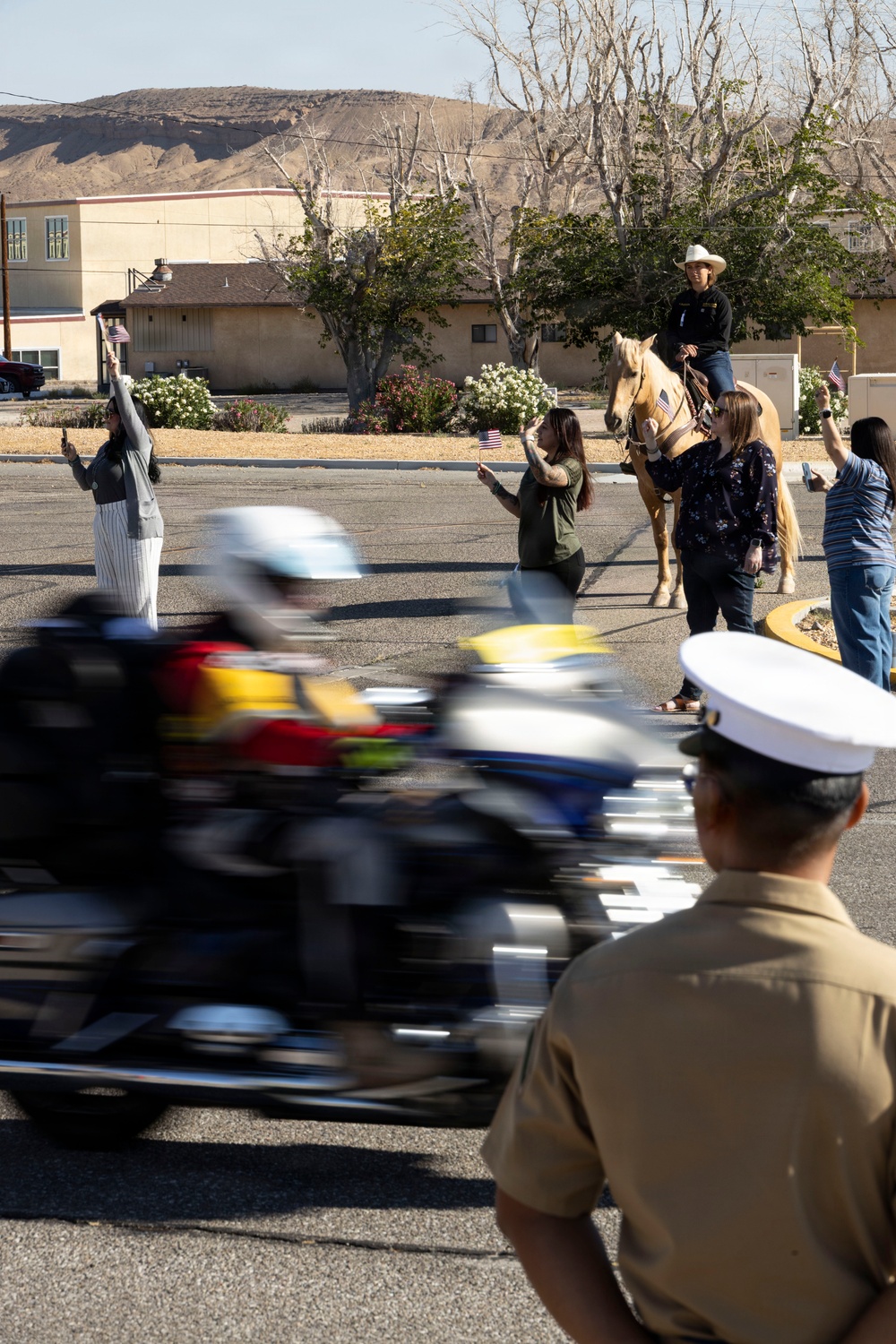 Marines, Motorcycles, and Mustangs: Run for the Wall ride through MCLB Barstow