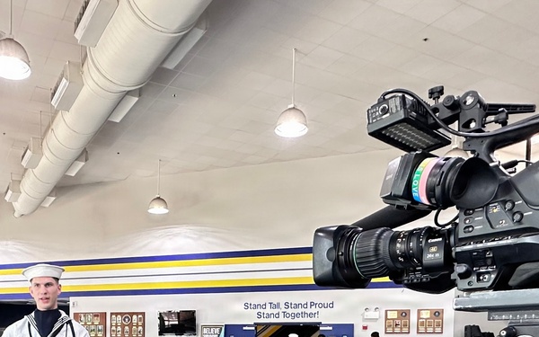 U.S. Navy Ceremonial Guard Drill Team Performs to WJZ-TV