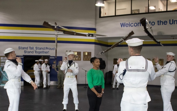 U.S. Navy Ceremonial Guard Drill Team Performs for WJZ-TV