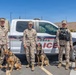 USMC K9 handlers give a demo at the Help Yourself, Help Your Neighbor event