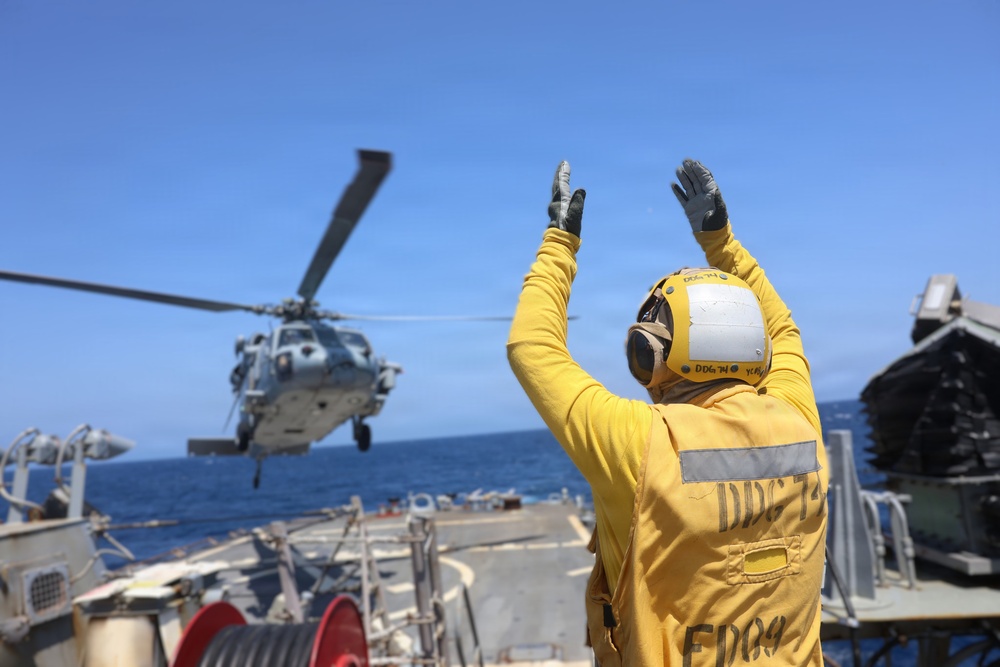DVIDS - Images - McFaul Conducts Flight Operations [Image 4 of 4]
